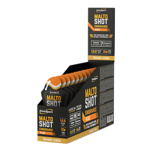 EthicSport Malto Shot Endurance Plus 15 x 50 ml - pomarańczowo-cytrynowy