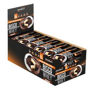 EthicSport Baton Bisco Whey 18 x 40 g - czekoladowy